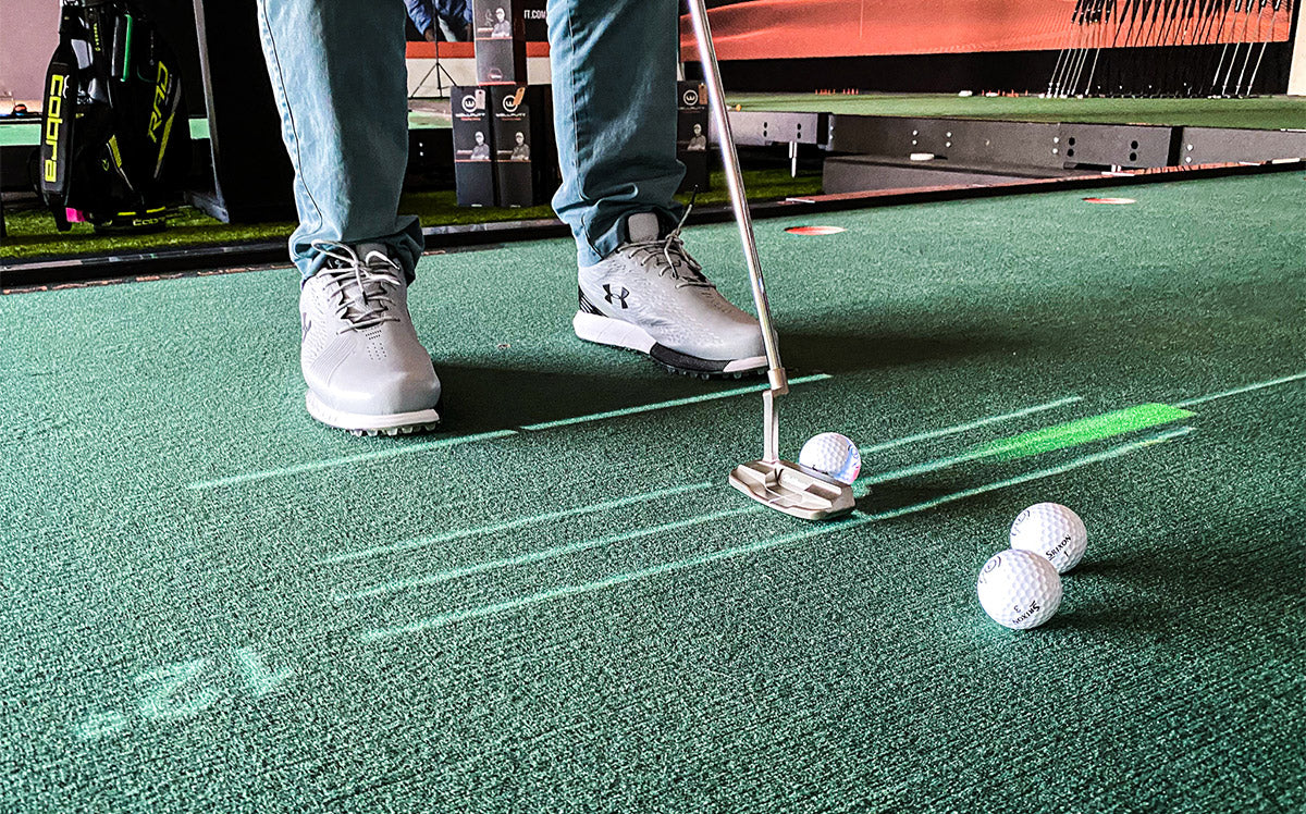 Train Putting Skills through feel & touch with Big Tilt indoor putting green