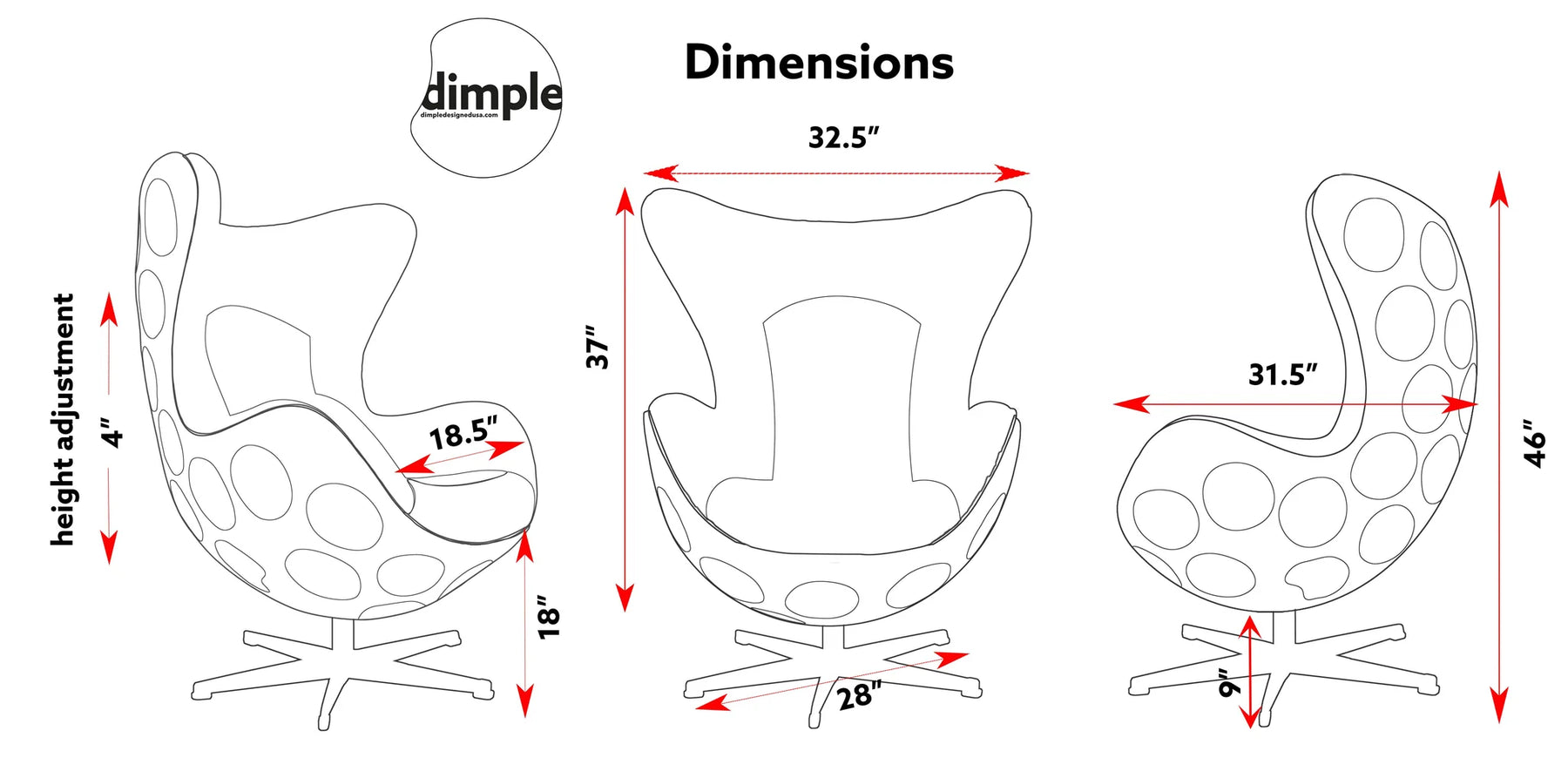Dimple Chair Personalized