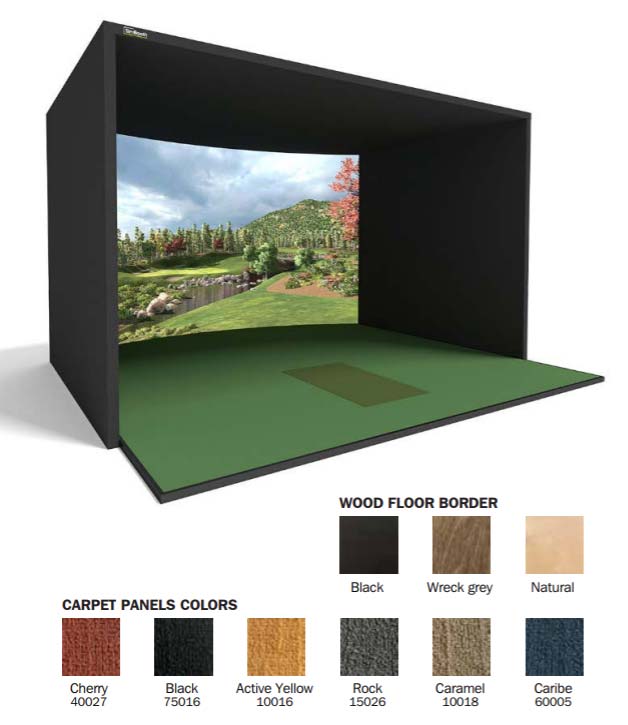 Elevate Your Indoor Golf Setup with a Curved Screen Enclosure