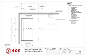ACE Medalist Golf Simulator Enclosure Kit