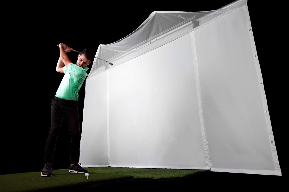 HomeCourse Retractable Golf Simulator Enclosure
