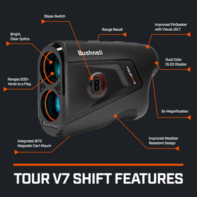 TOUR V7 SHIFT Laser Rangefinder - Bushnell Golf