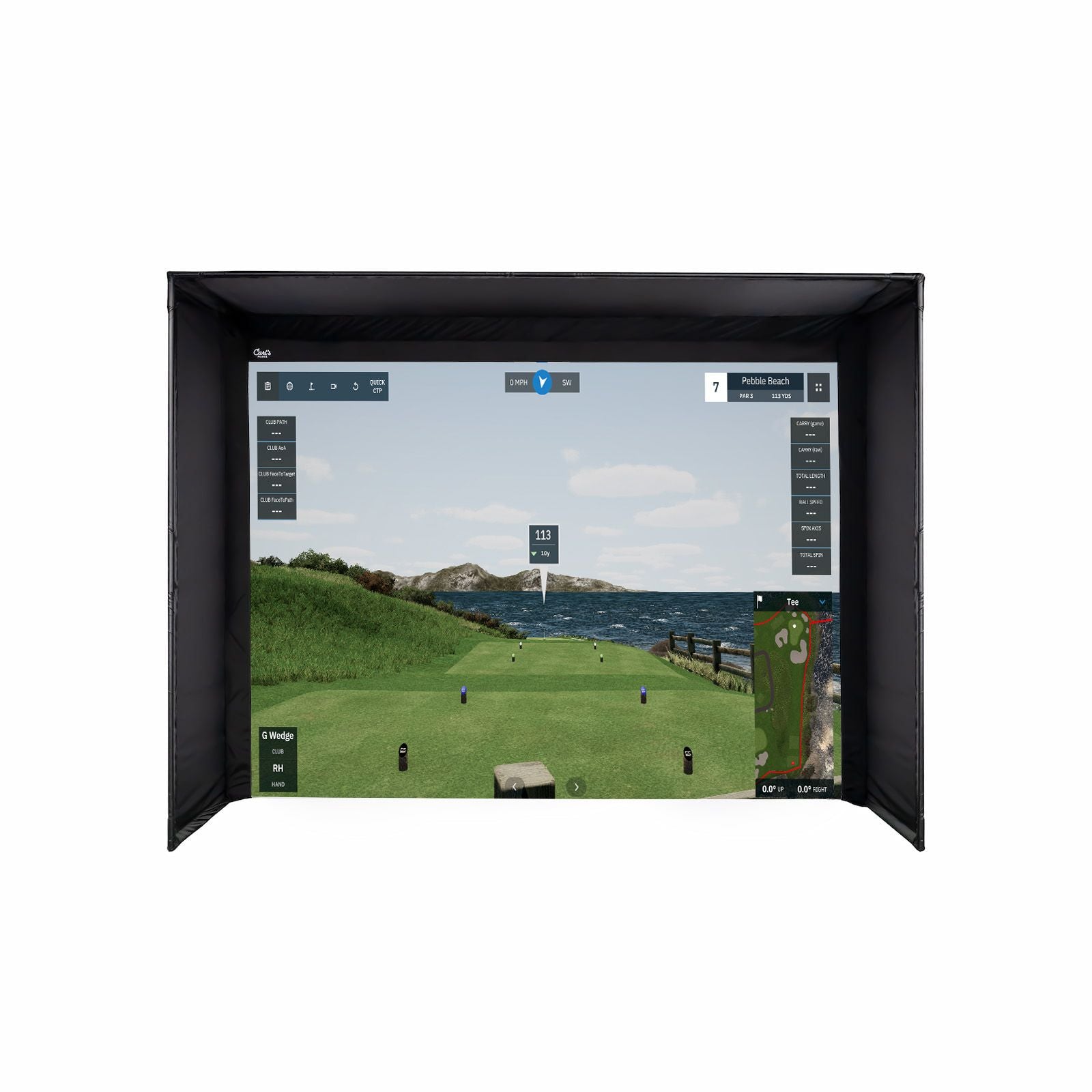 DIY Golf Simulator Enclosure Kit w impact screen