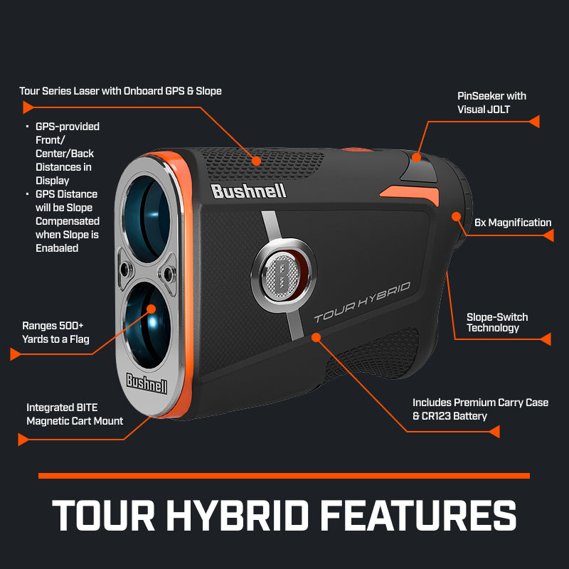 TOUR Hybrid Laser Rangefinder - Bushnell Golf